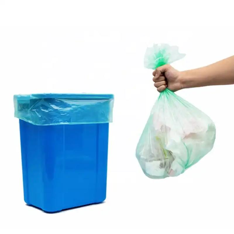 Drawstring Degradable Garbage Bag Compostable Living Room Garbage Bag