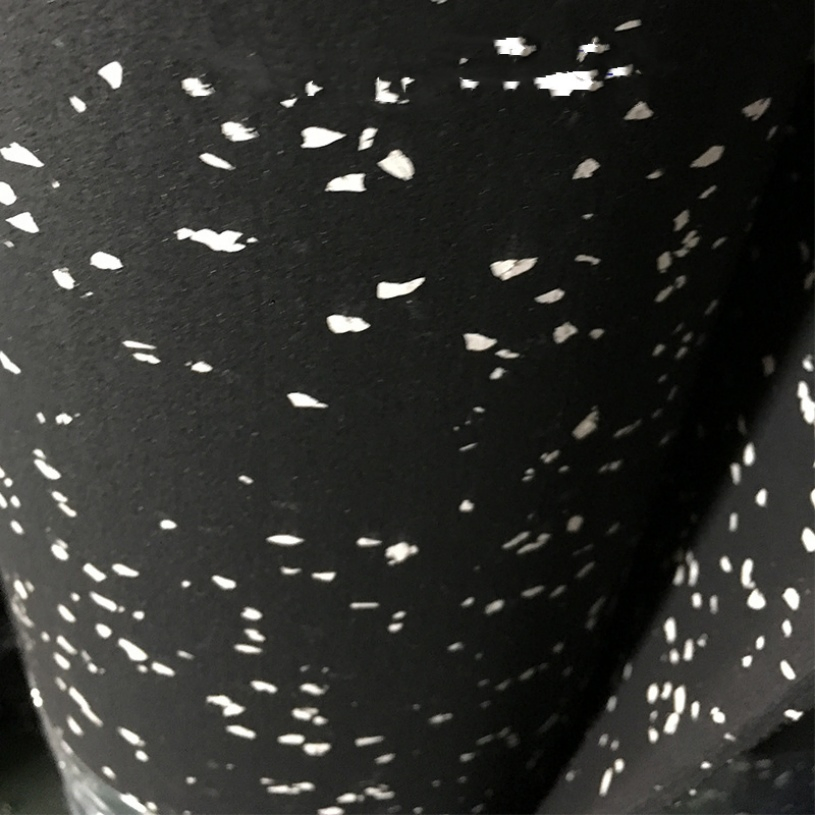 Cheap Price Black+EPDM Speckles Gym Rubber Flooring Roll for Gym