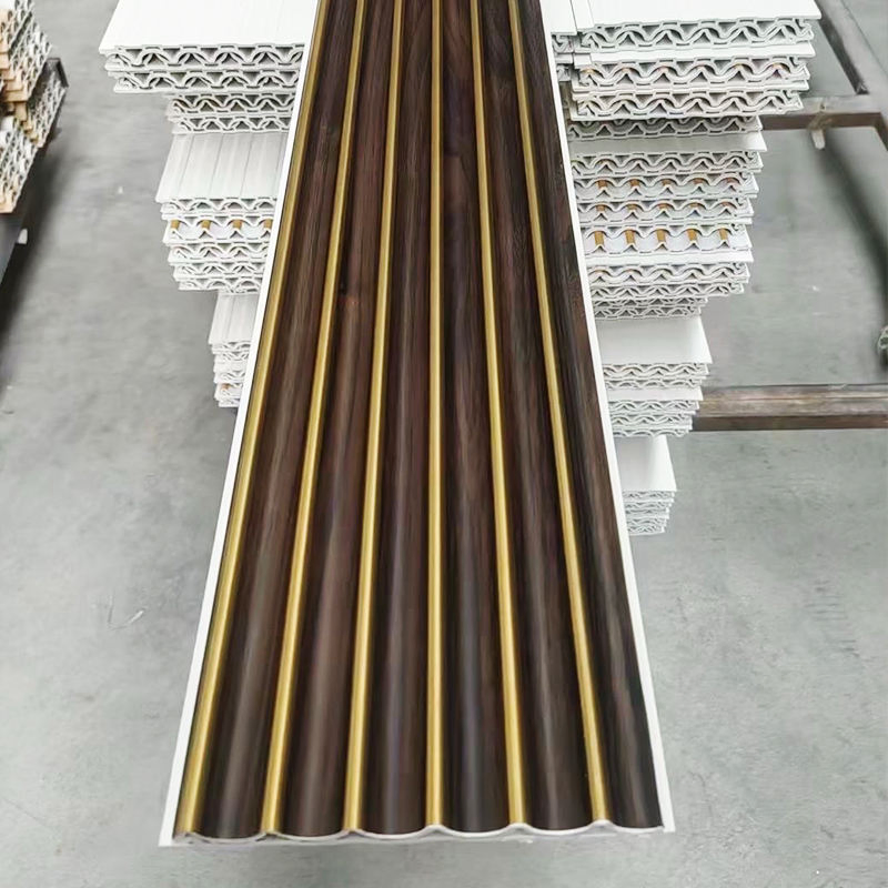 Interior Decoration WPC Fluted Wall Panel Wood Alternative Wall Panel Decorative Indoor WPC Wall Panel