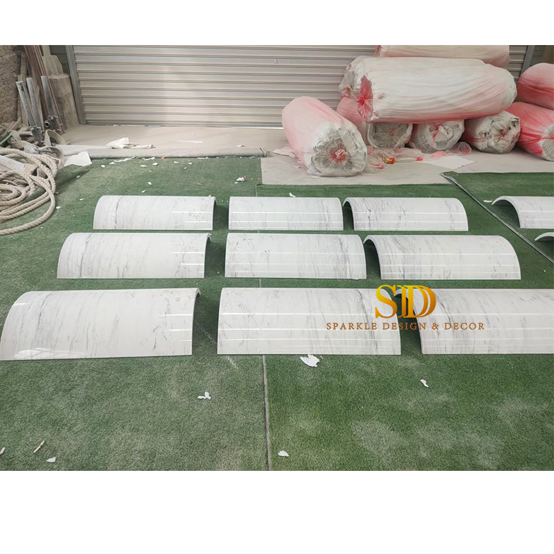 Manufacturer Customized Big Large White Marble Hollow Column