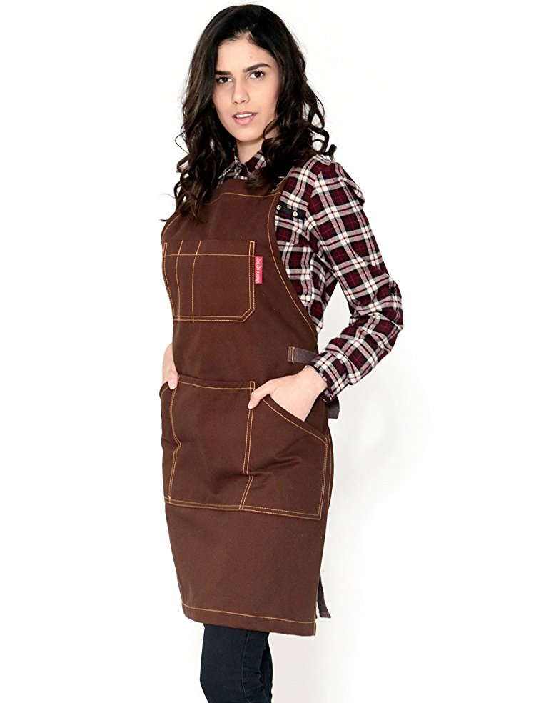 Custom Men's Essential Adjustable Twill Apron for Women