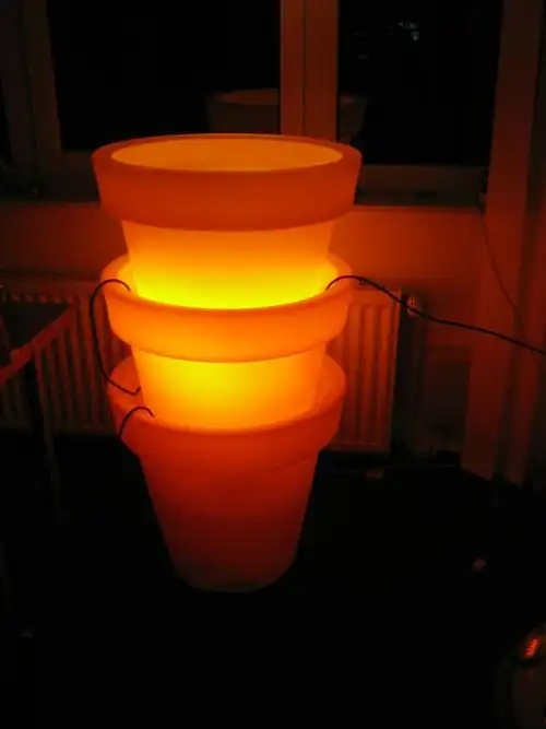 Светящийся ротационный цветочный горшок