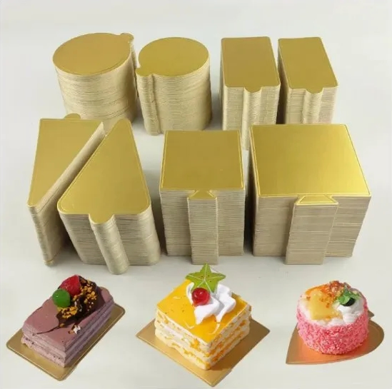 Mini Cake Board Base Gold Silver Cake Board Round Square Mini Cake Paper Board