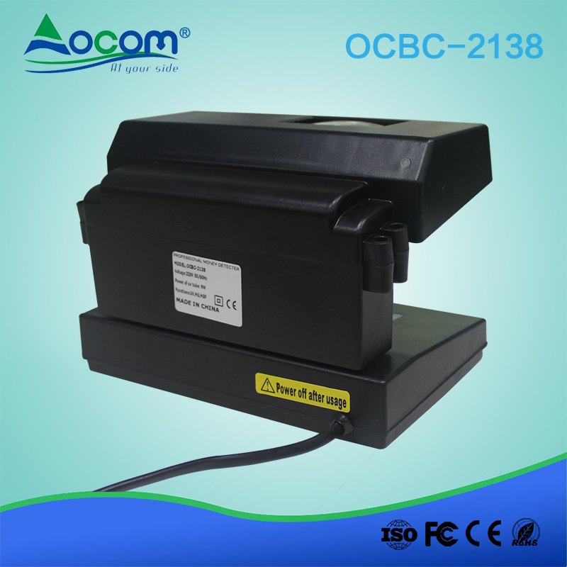 New Model Ocbc-2138 UV Lamp Tester Counterfeit Money Detector Machine