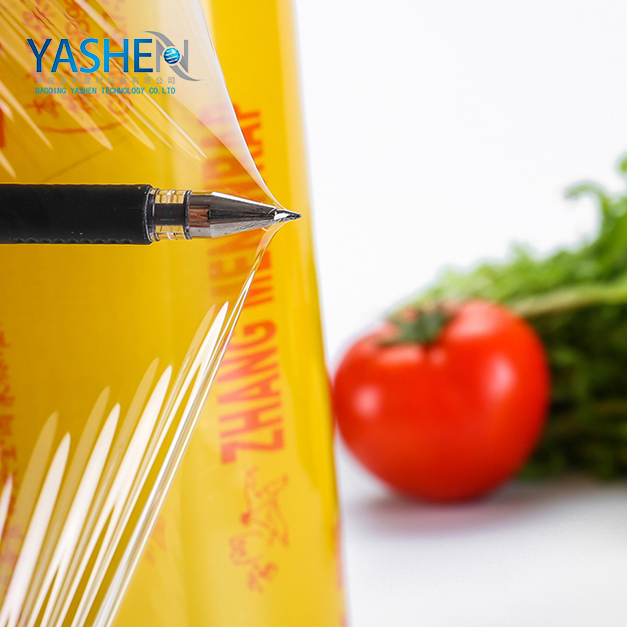 Food Grade Transparent Roll Form Printed Moisture Proof Soft PVC Cling Film