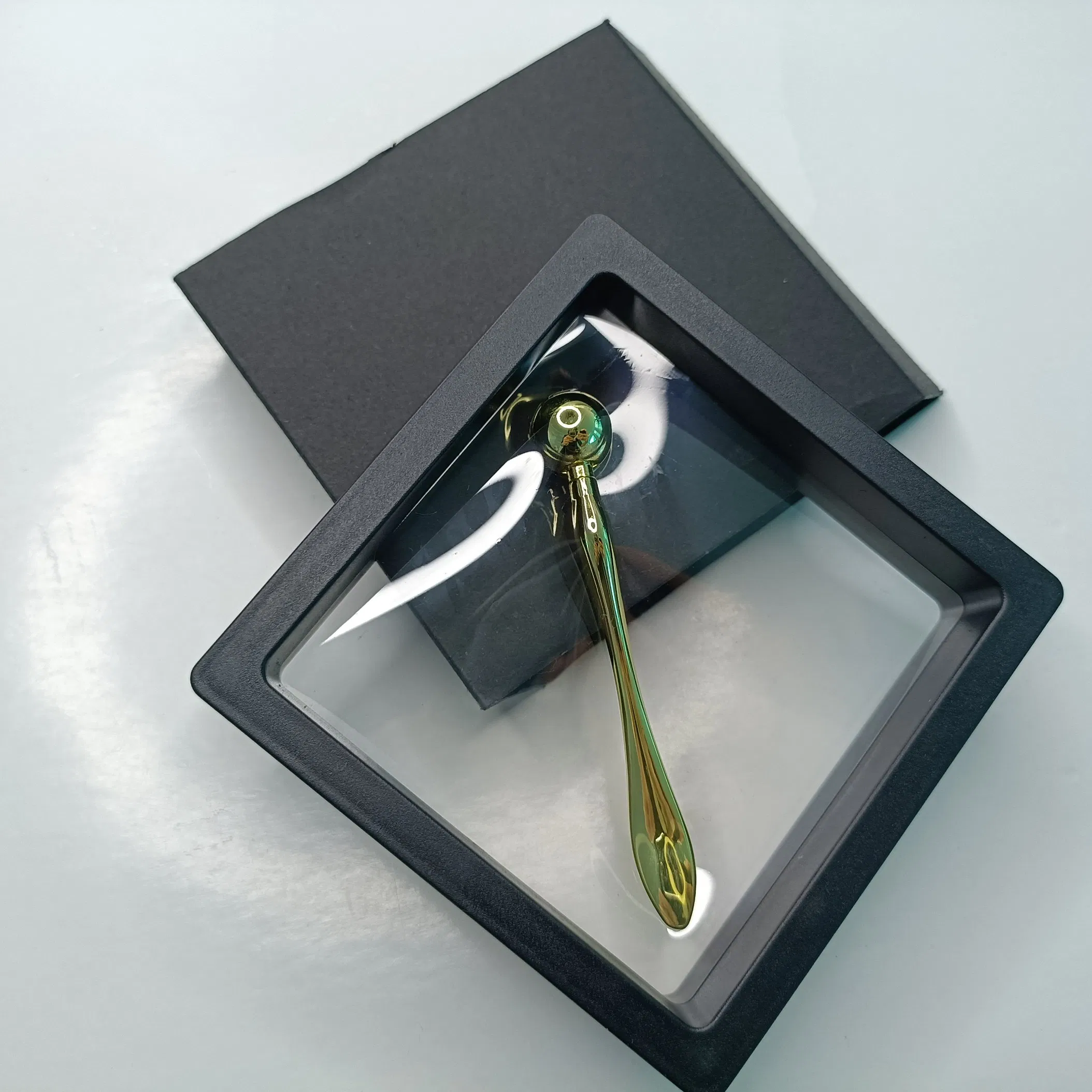 Gold Silver Spatulas Beauty Skin Care Metal Spatula Facial Cream Mini Cosmetic Spoon