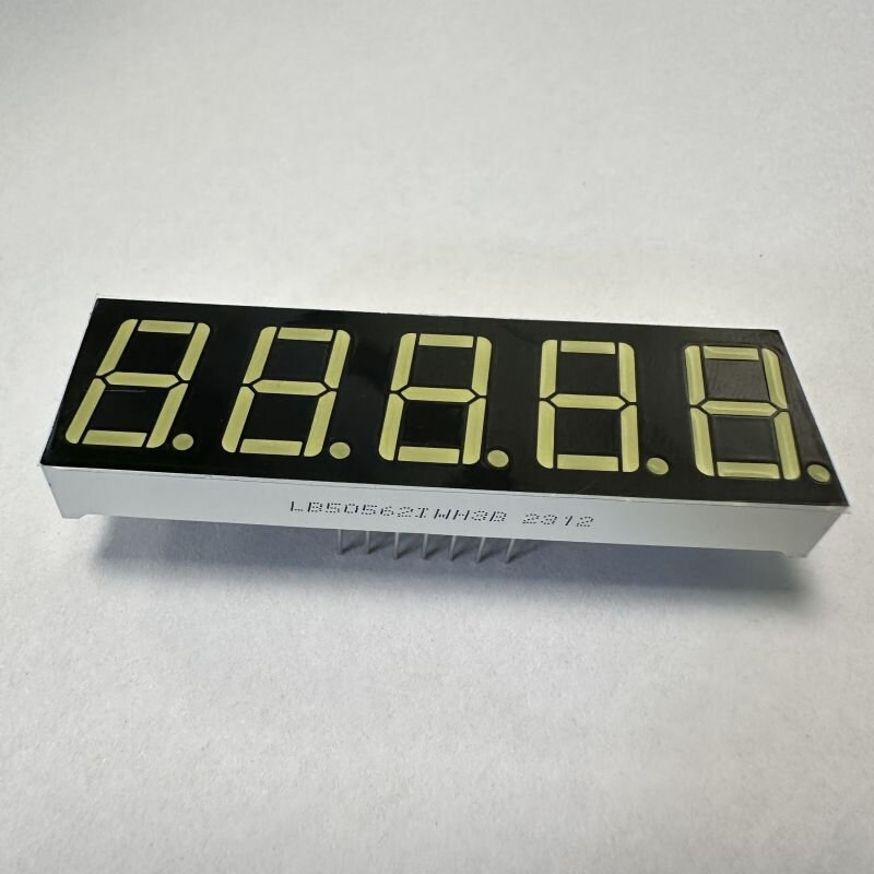 Orange 0.56inch 5digit 7 Segment LED Display Common Cathode for Process Control