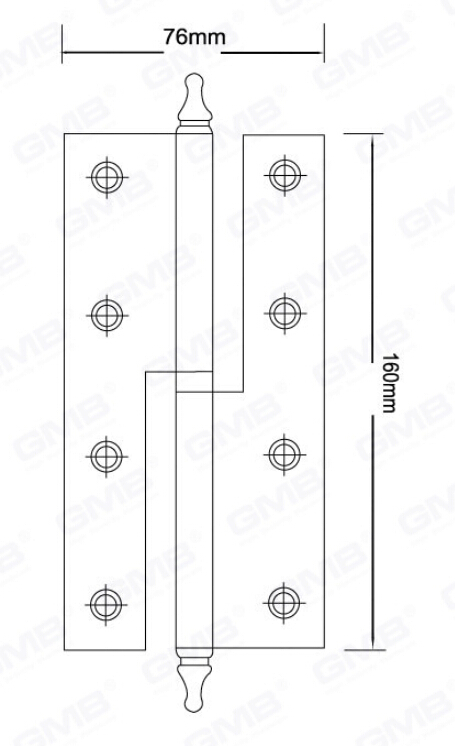 High Quality Door Hinge/ Steel Hinge (1055 Series)