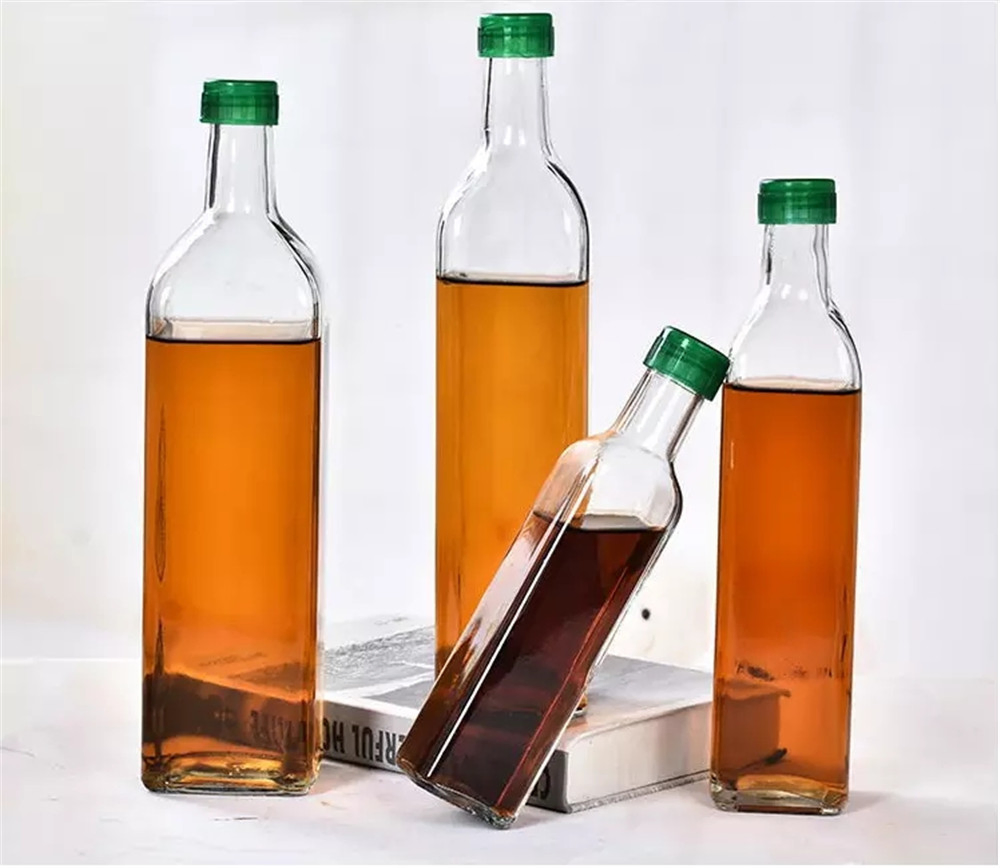 100ml 200ml 250ml 350ml 375ml 500ml 700ml 750ml Super Flint Customized Olive Oil Glass Bottle with Screw Cap