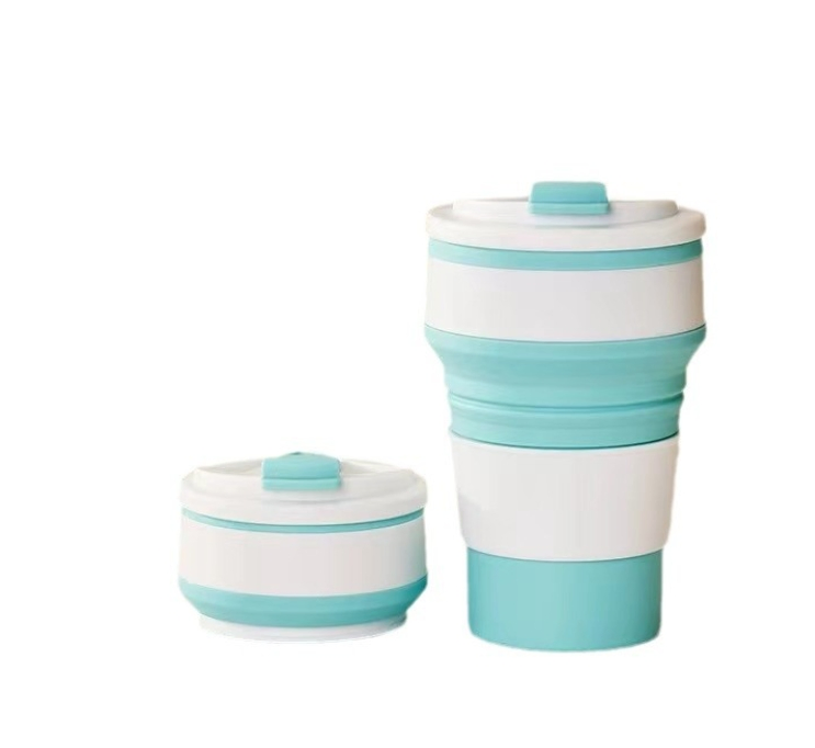 Складная силиконовая кружка для кофе 500 мл