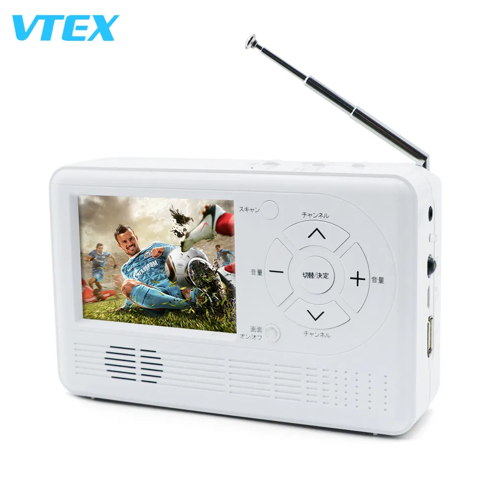 Портативный телевизор с ручной динамо-зарядкой 3.2 дюйма