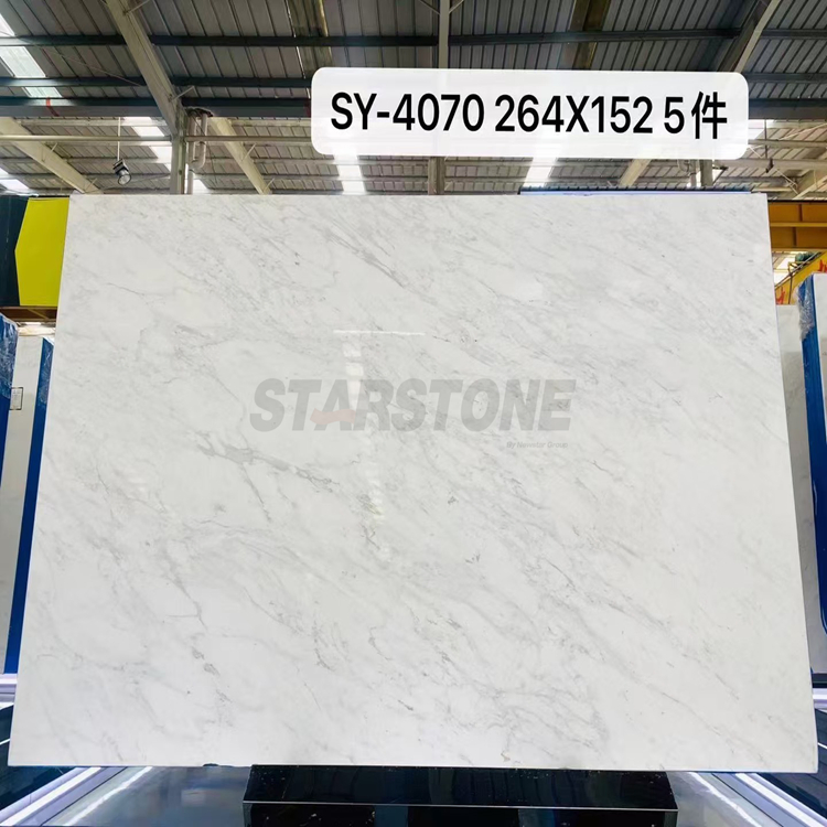 Starstone Luxury Hotel Apartment Decoration Aristone White Marble Stone Slabs Cut to Marble Size Tiles