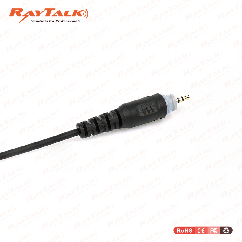 Two-Way Walkie-Talkie Soft Rubber Over-Ear Headset with Replacement Earbuds