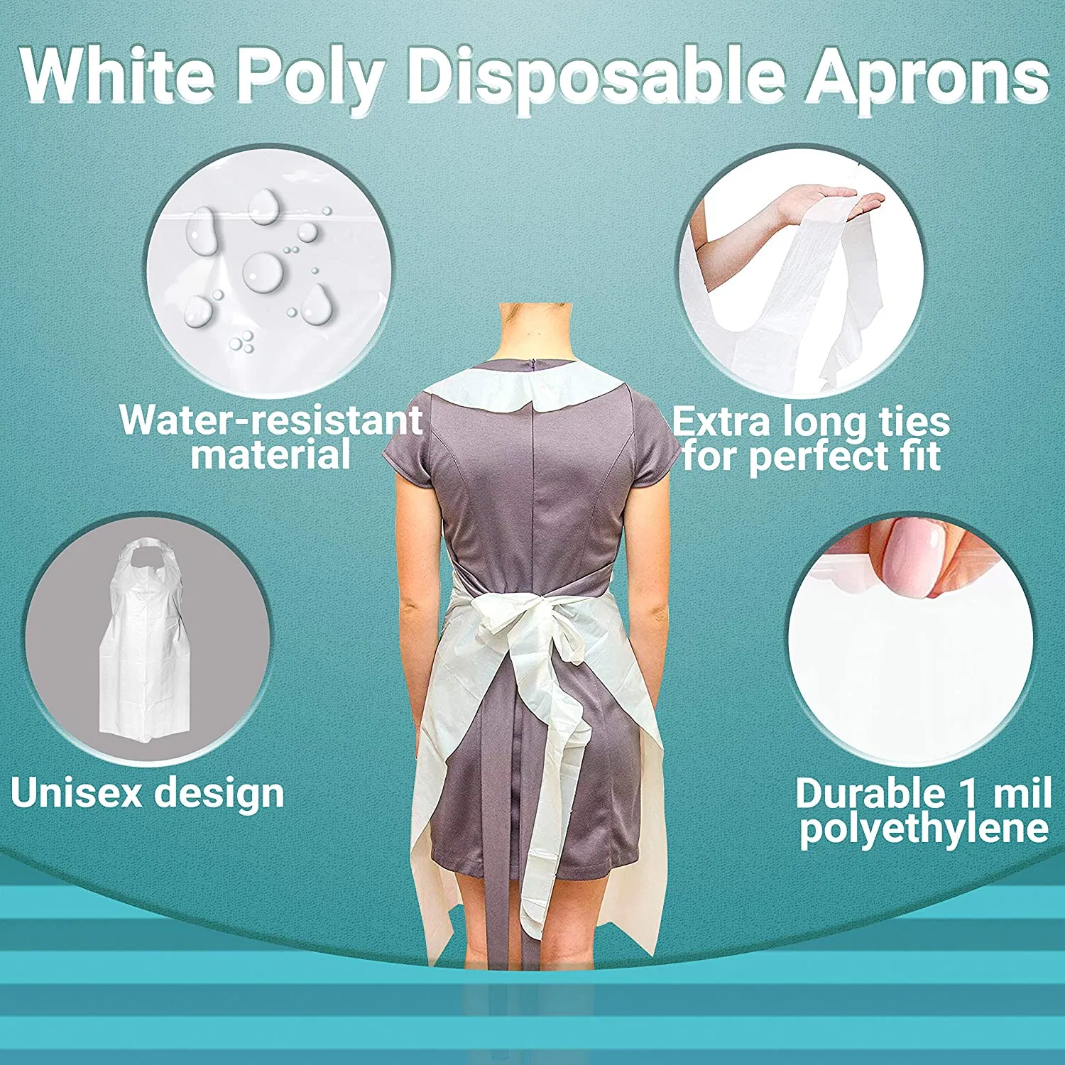 Premium Disposable Plastic Apron for Food Service and Hygiene