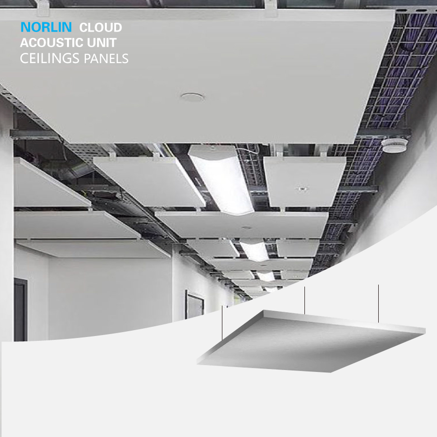 Hanging Acoustic Cloud Round Acoustic Ceiling Panel for Office