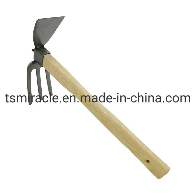 Chinese Manufacturer of High Quality Farm Hand Garden Tools Wooden Handle Fork Hoe
