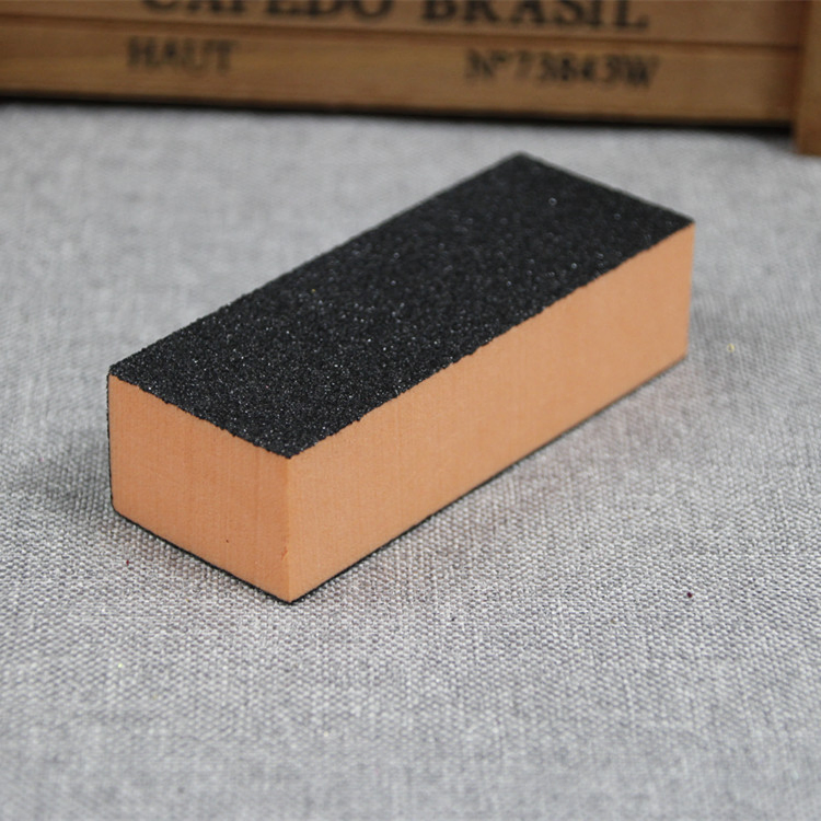 Nail Art Black Sand File Jumping Tofu Block Black Sand File High Elastic