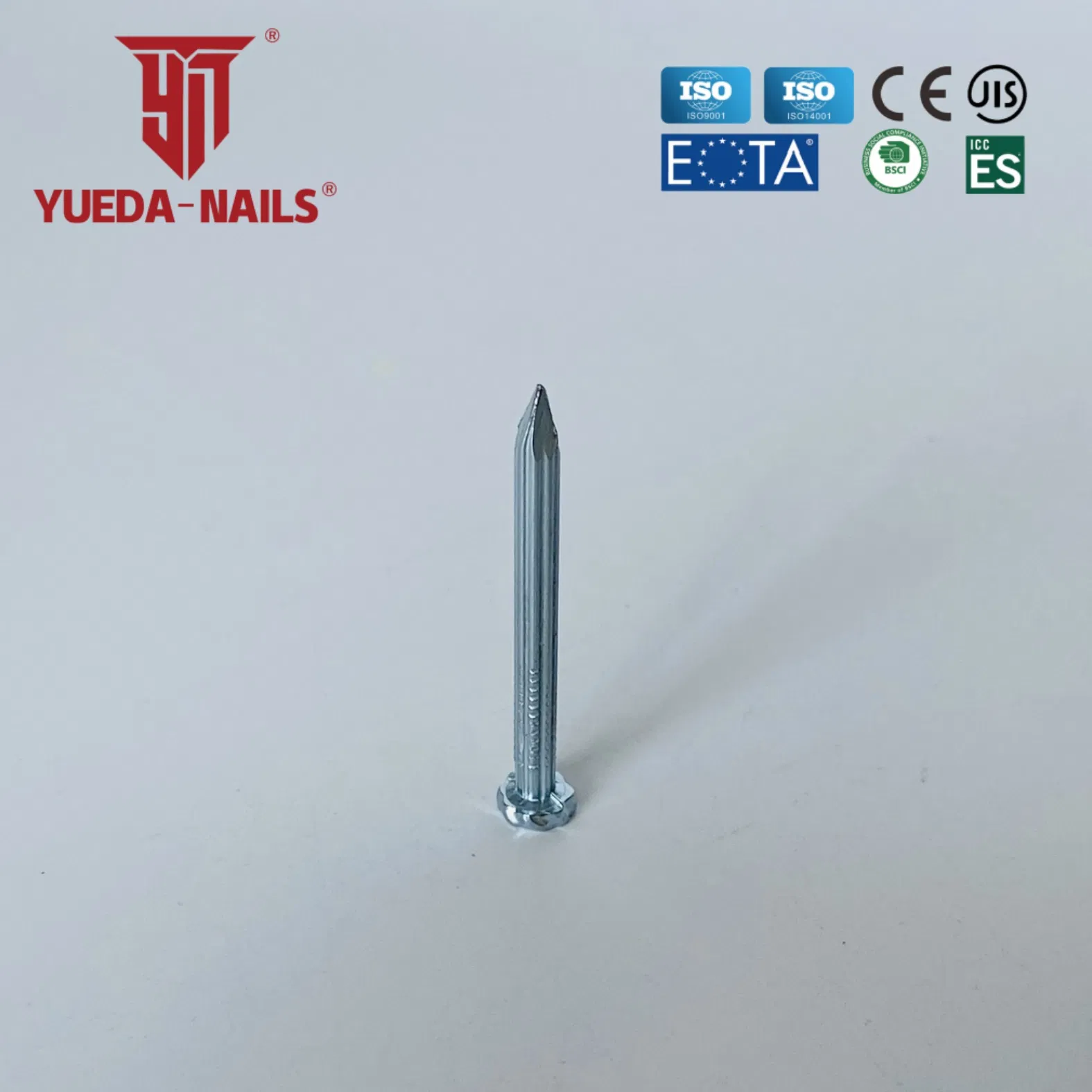 3.0X25mm Electro-Galvanized/Eg Cement/Concrete Loose/Bulk Steel Nails for Construction Shanghai Yueda