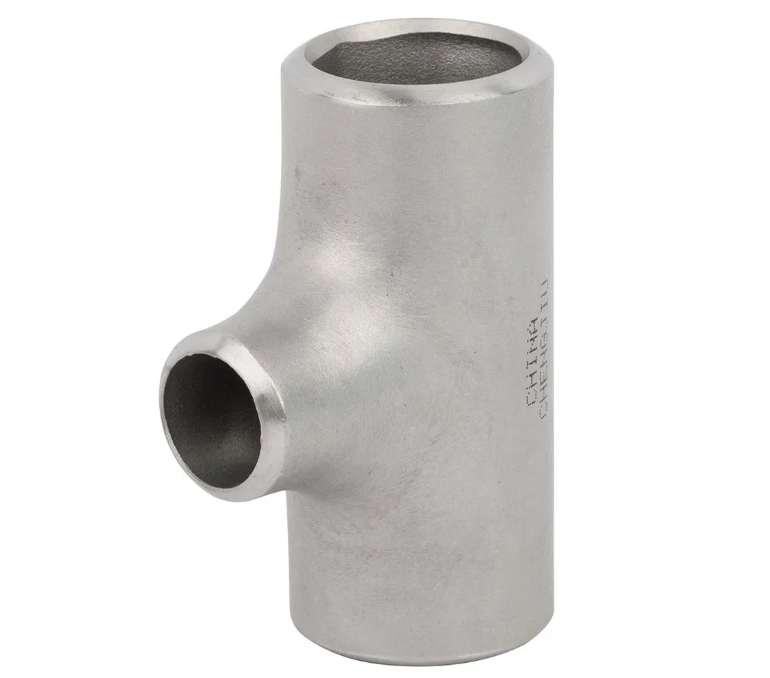 High Quality 201 304 316 Stainnless Steel Butt Weld Reducing Tee Pipe Fittings
