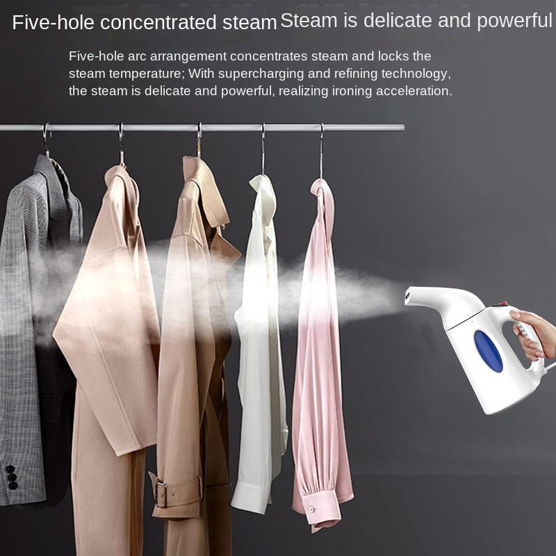 Save 700W Portable Garment Steamer Features a Large Water Tank Capacity for Extended Steaming Sessions Without Frequent Refills. Designed with Both Handheld