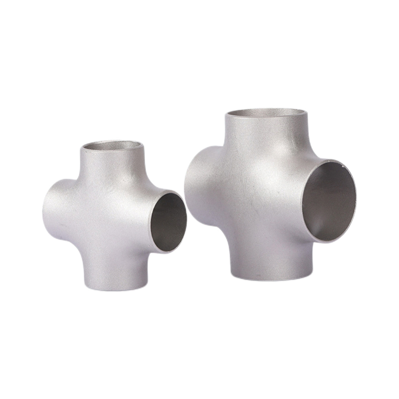 DN 80 3mm Pipe Fitting Pressure Corrosion Resistant Titanium 4 Way Cross
