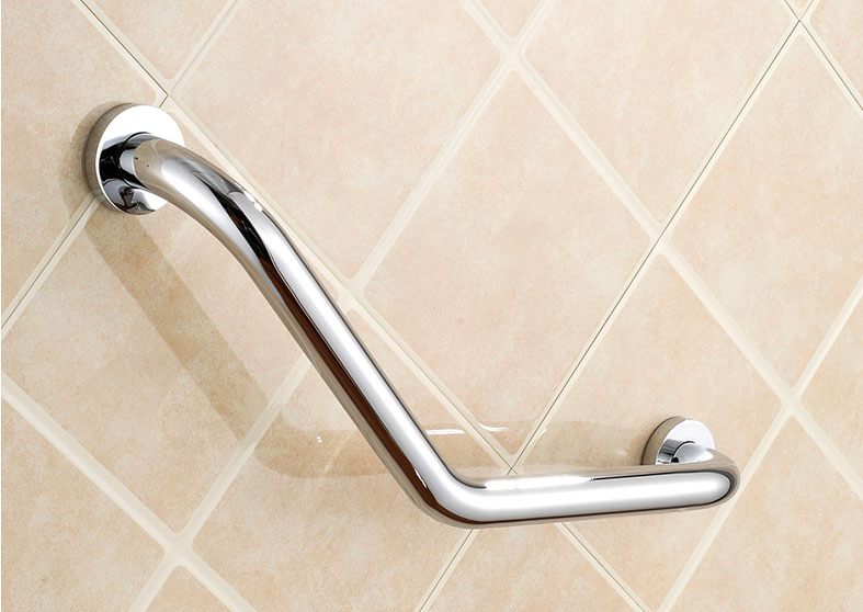 Латунный угловой поручень для ванной