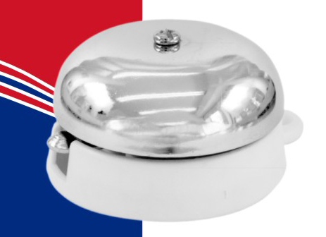 Electric Doorbell Timbre Campana Con Placa Cromada 2.5"