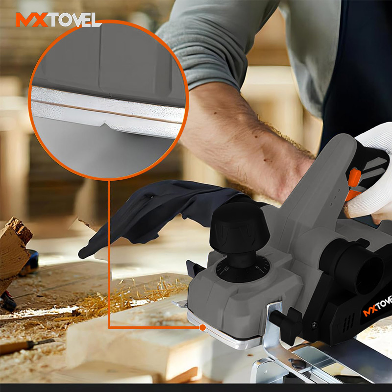 Аккумуляторный электрорубанок MXTOVEL 20V, 82мм