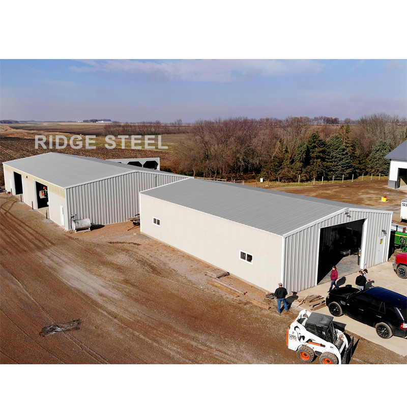 Low Price Constructors Factory Metal Prefab Ready Made Steel Building Workshop