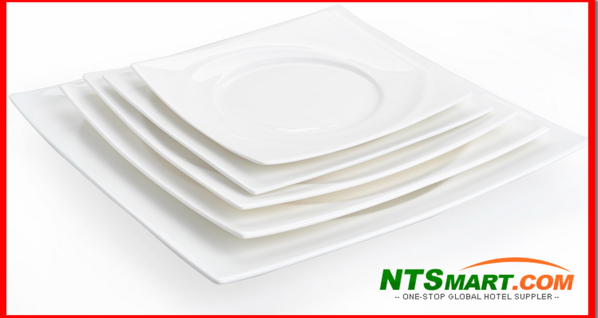 High-Quality Porcelain Dinner Plate Wholesale Ceramic Plate Restaurant, Hotel Dinner Plate