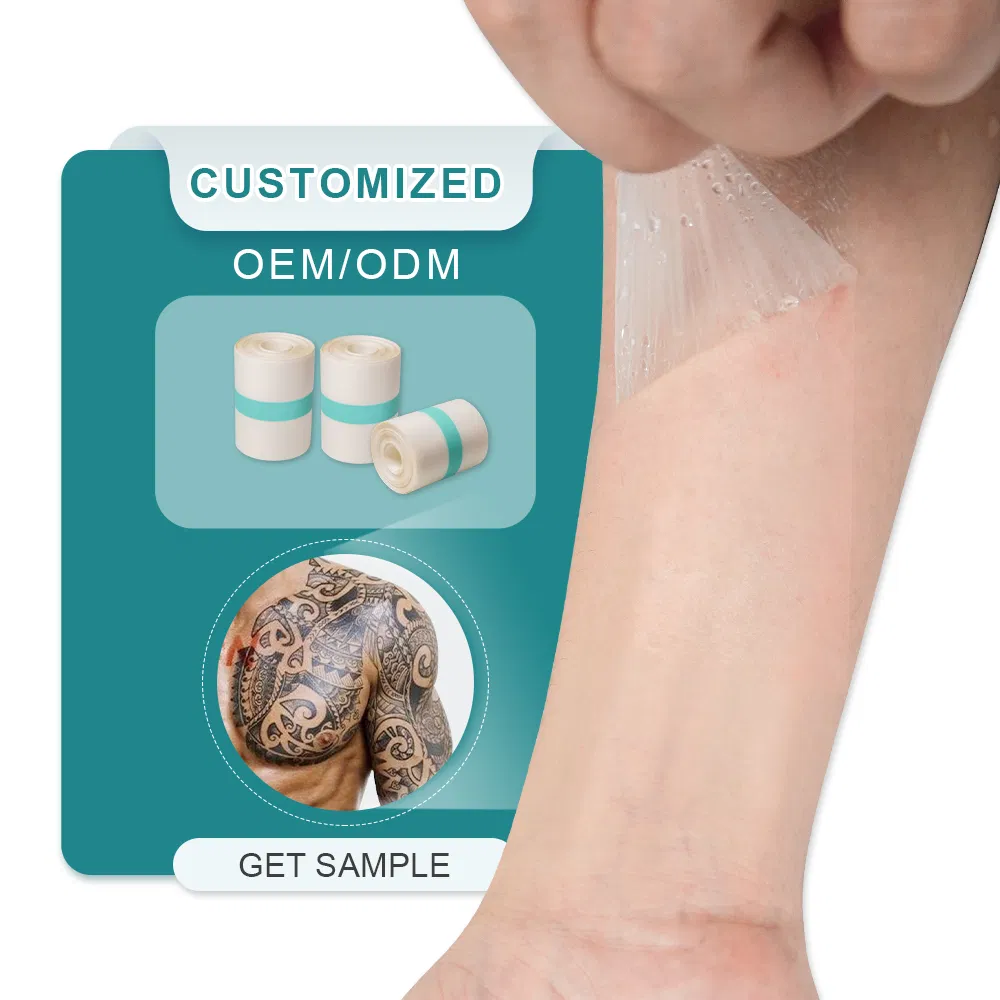 Clear Adhesive Bandages Shower Shield Dressing Tape for Tattoos Aftercare Swimming, 10m*5cm