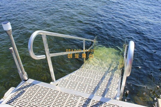 Boat Swim Ladder Aluminum Pool Ladder 3 Steps Marine Boat Ladders Attic Boat Ladder