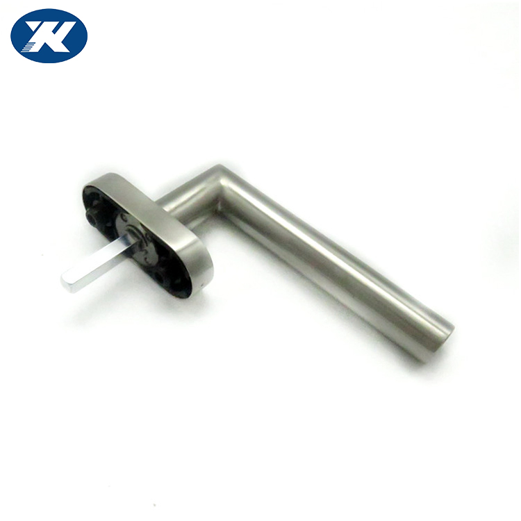Zinc Alloy or Plastic Base Tubular Stainless Steel Entrance Door Handles Pull Turn Lever Window Handle