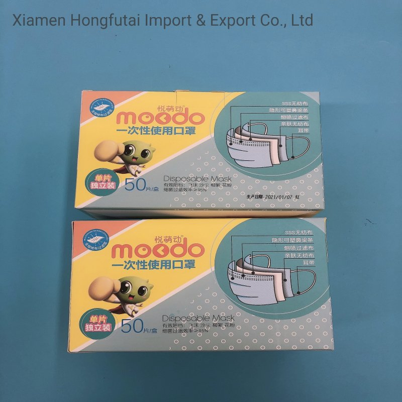 Wholesale Customized Good Quality Printed 3ply Custom Disposable Face Mask