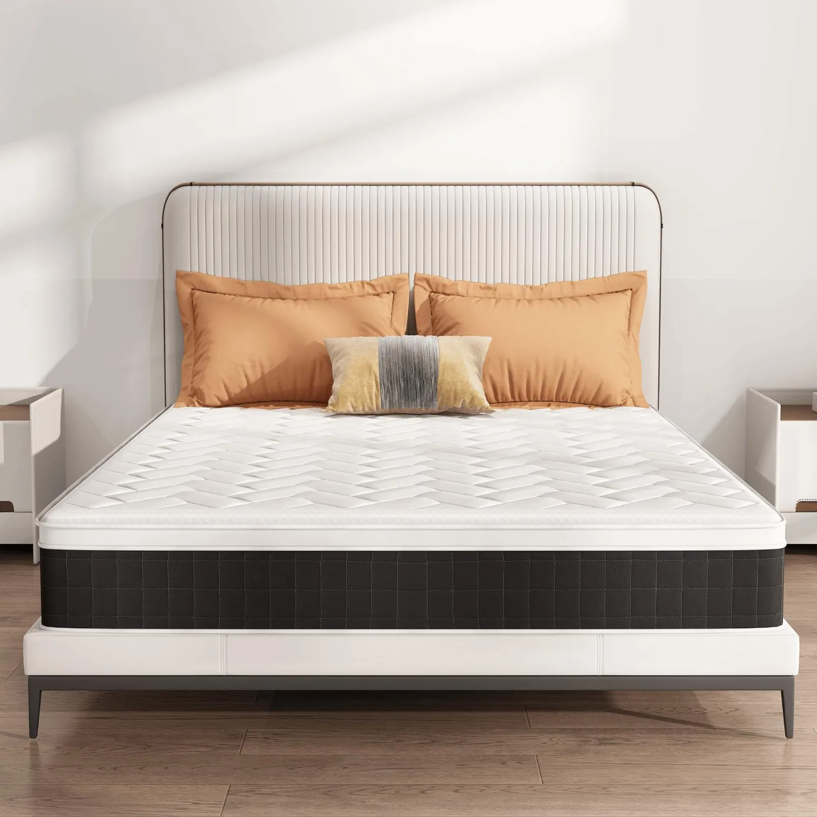 Queen Mattress 12 Inch Hybrid Mattress - Memory Foam & Individually Pocket Coils Springs