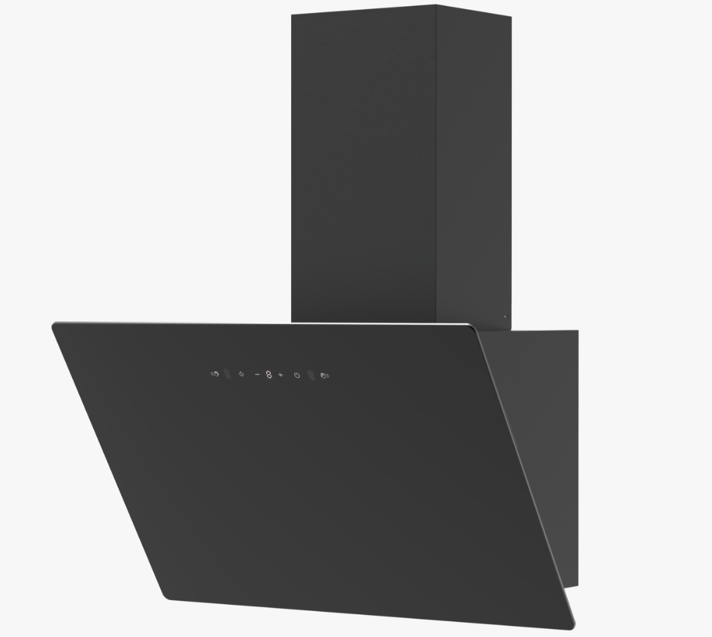 Modern Wall-Mount Side-Suction Range Hood - 3-Speed Touchscreen Control