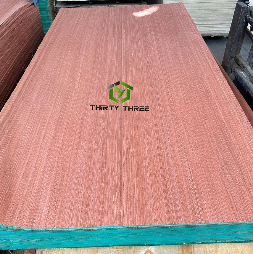 Grade a 4*9feet 0.2mm-1mm E0 Recon Poplar Veneer Red Poplar Veneer for Decoration