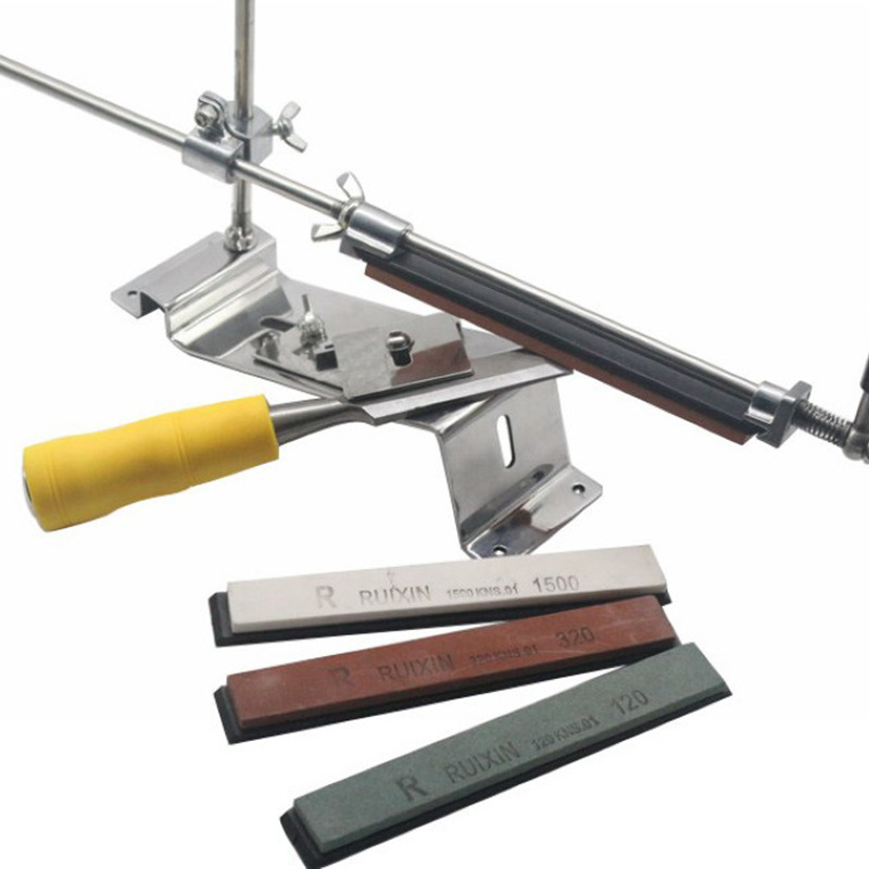4 Sharpening Stones Full Metal Fixed-Angle Knife Sharpener Kit Bl17169
