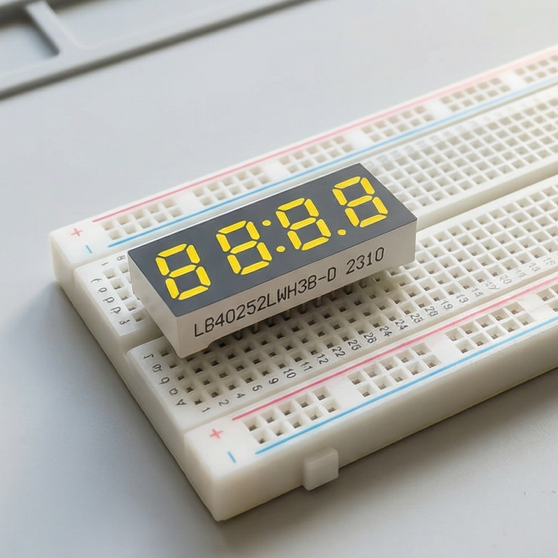 0.25-Inch 7 Segment LED Clock Display for Home Use