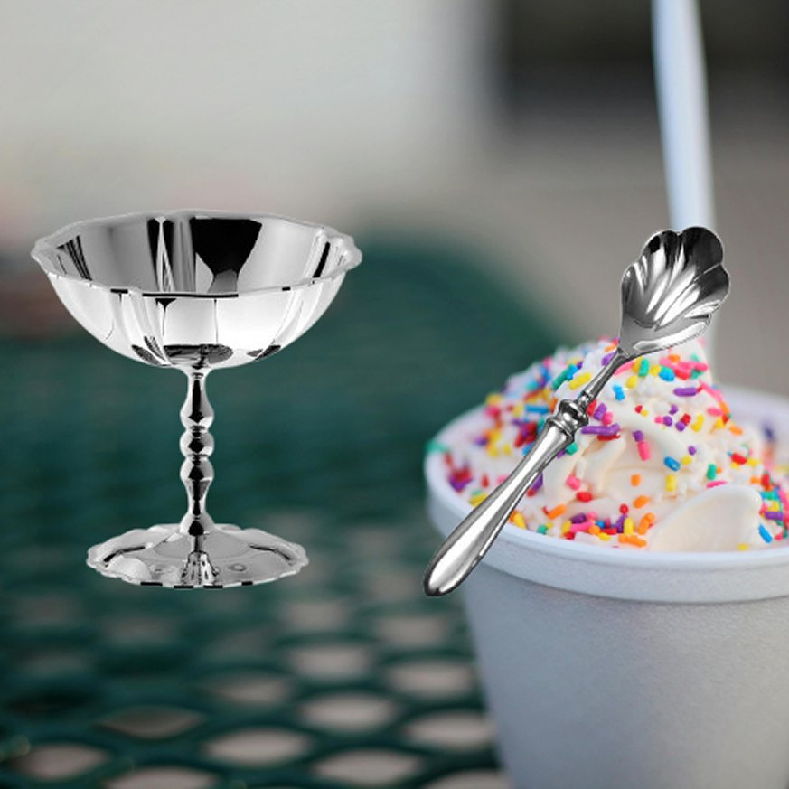 Elegant 304 Stainless Steel Teapot and Fruit Serving Set