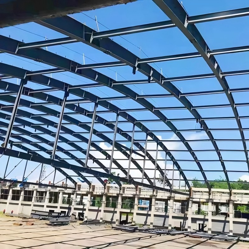Prefab Steel Structures Sports Gym Basketball Building