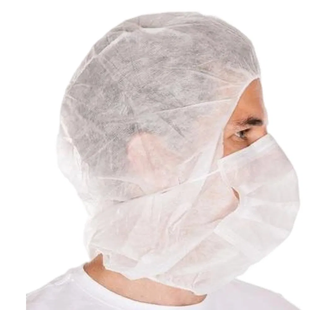 Polypropylene Disposable PP Ninja Space Astronaut Balaclava Hood Head Cover with Mask