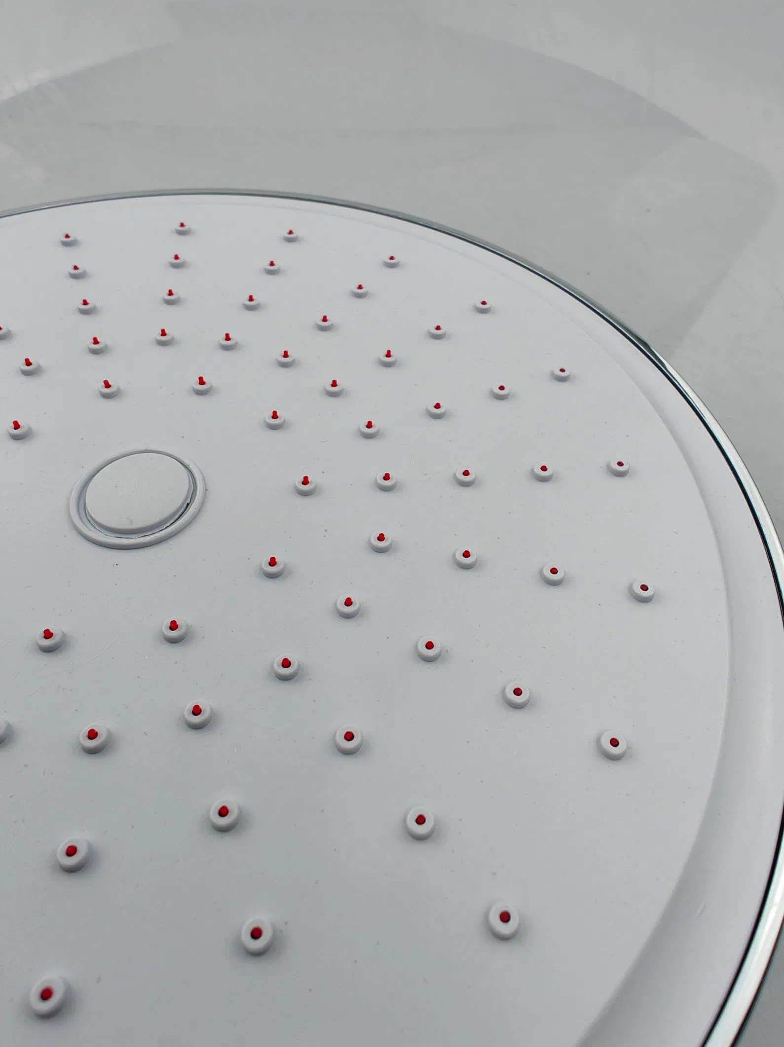 Sanitary Wares Bathroom Accessory ABS Rain Shower Head 8" Chrome Self-Cleaning