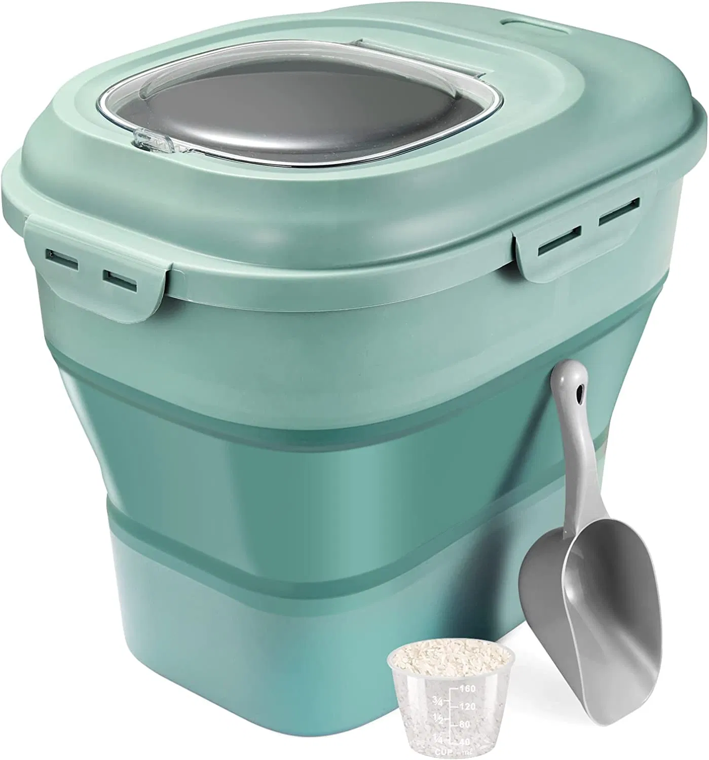 Складной контейнер для круп с мерным стаканом