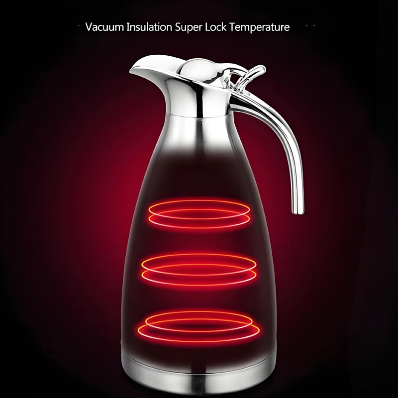 Heavybao Stainless Steel Push Button Vacuum Hot Water Kettle Jug for Restaurant