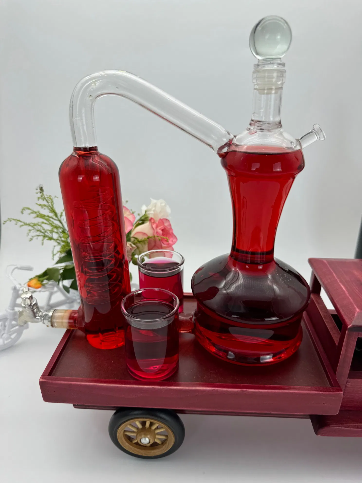 Newauto High Borosilicate Glass Handmade Wine Decanter Gift Set
