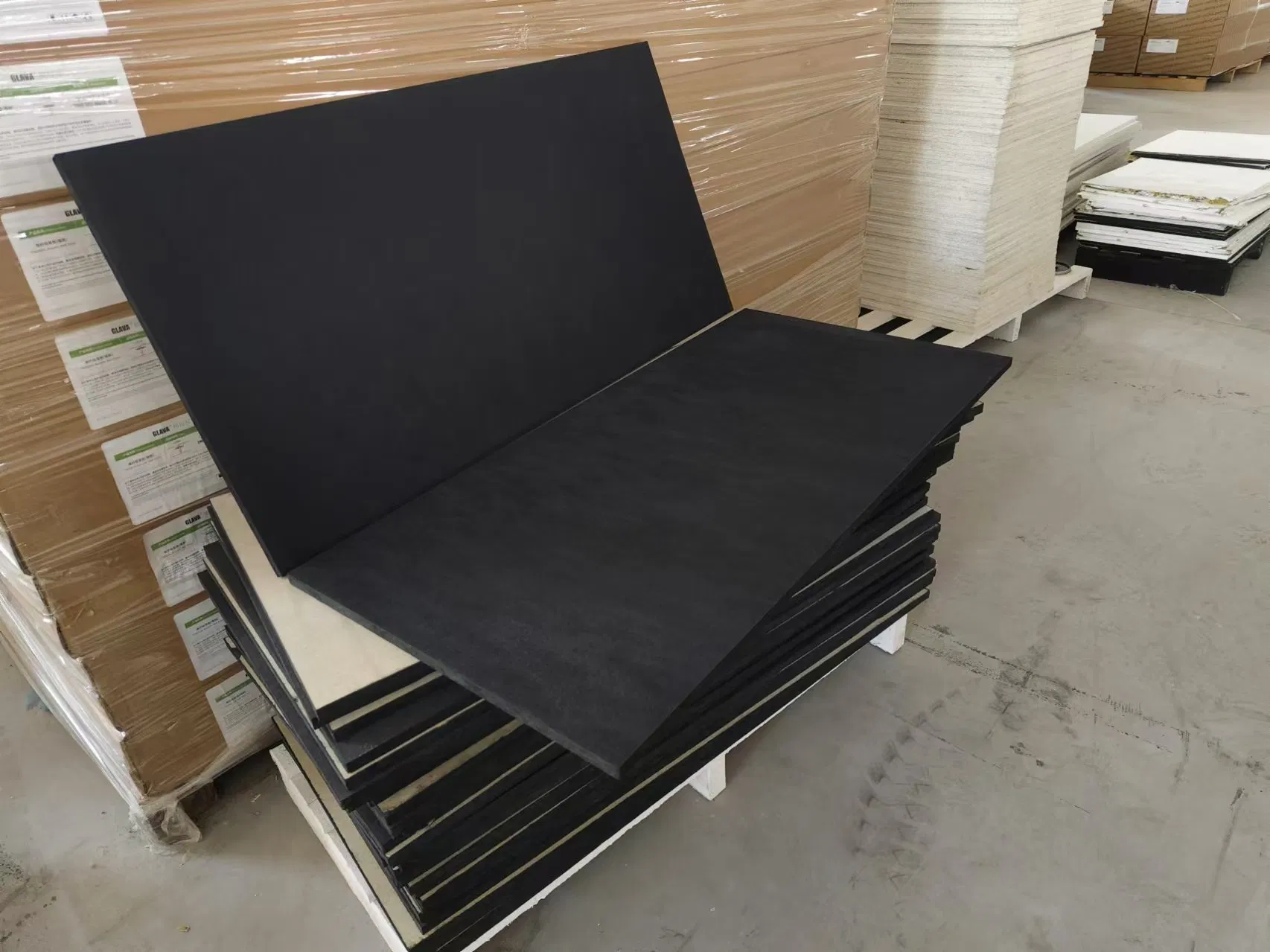 High Quality Square Edge Ceiling Panel Black Sound Insulation Ceiling Rock Wool Panel