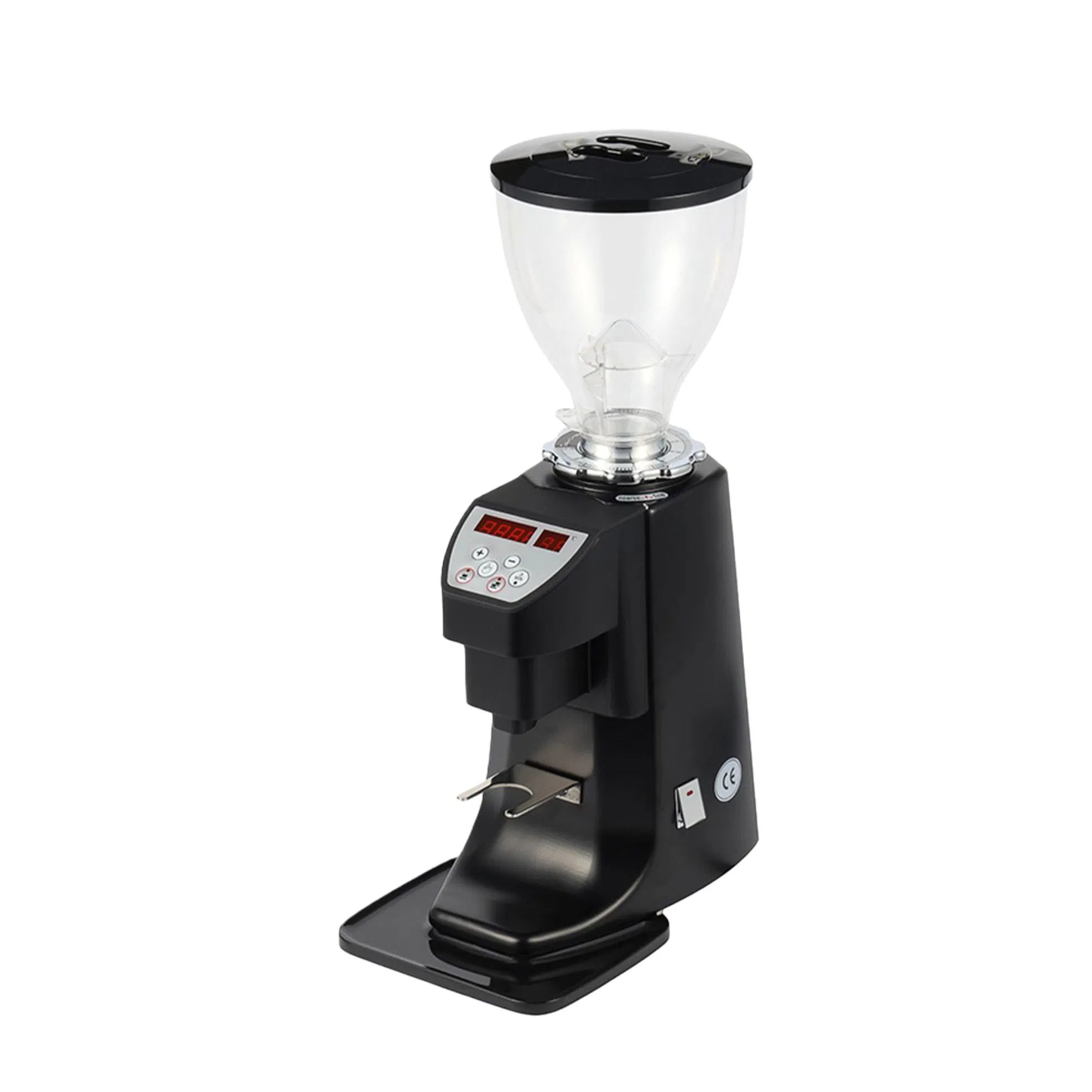 High Capacity Commercial Espresso Grinder 64mm Flat Burrs 370W Continuous Running Motor Coffee Grinder
