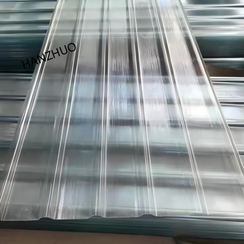 Fiberglass Corrugated Sheet FRP Transparent Panel Roof GRP Green Skylight Corrugated Panel