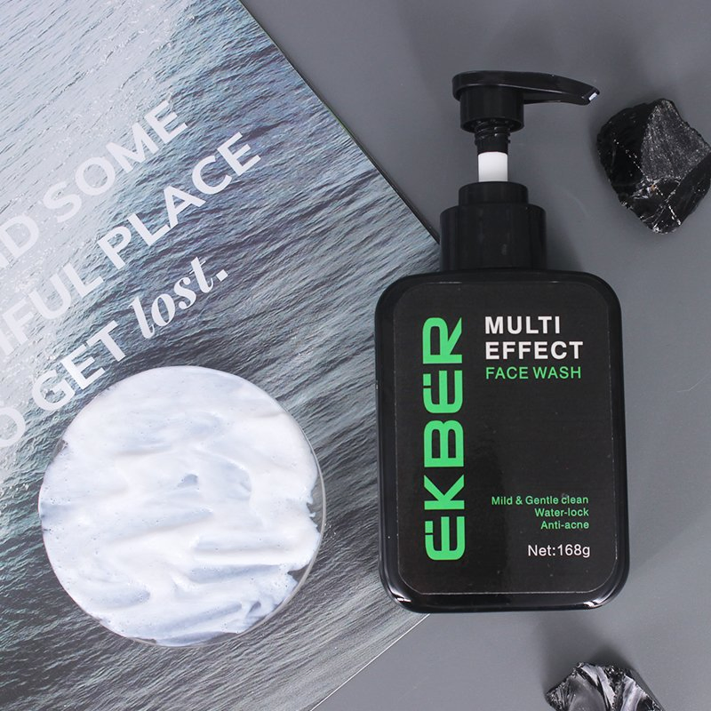 Private Label Man Clean Skin Facial Foam Cleanser Skin Care Multi Effect Face Wash